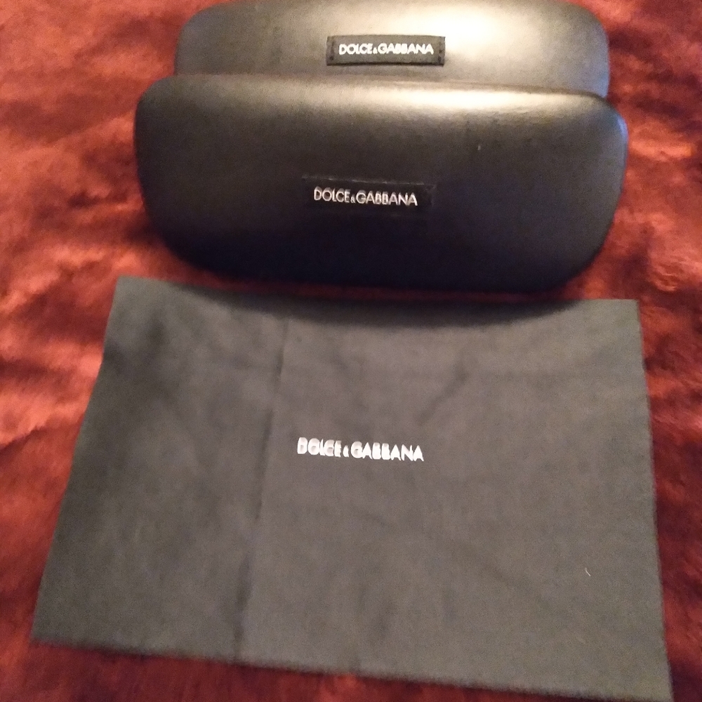 2 Dolce & Gabbana Eyeglass Cases and Cloth